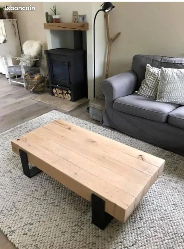 Recherche fabriquant Table basse acier et bois (image 3)