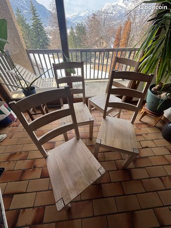 Fauteuils vintage en chêne et paille, 1950