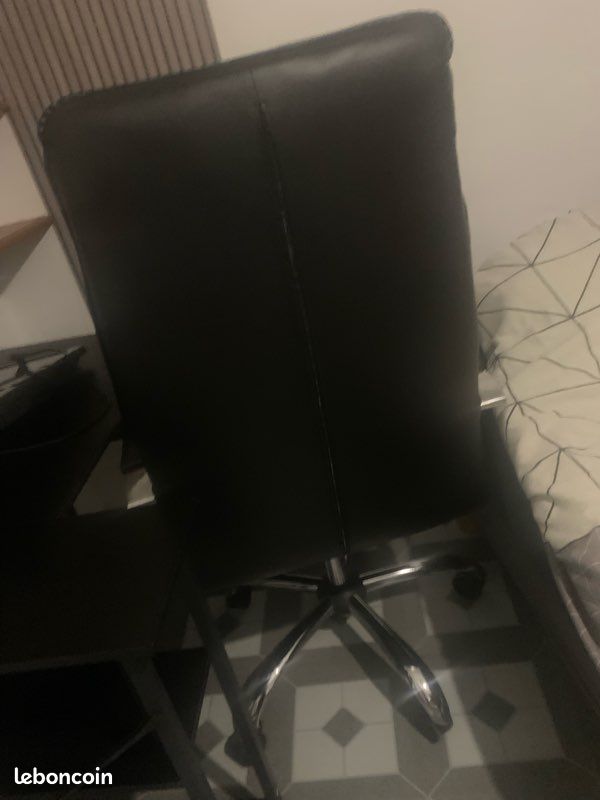 Fauteuil de bureau cuir à roulettes (image 3)
