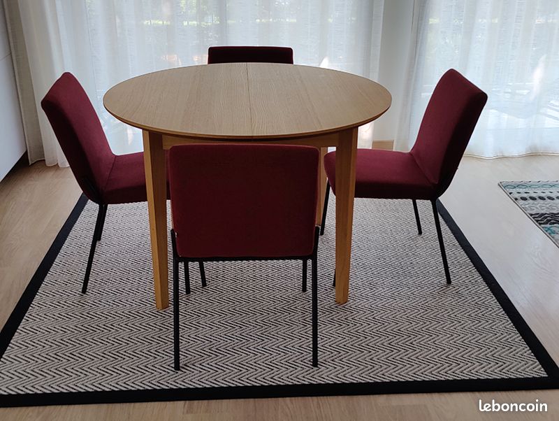 Vends table ronde avec rallonge (image 2)