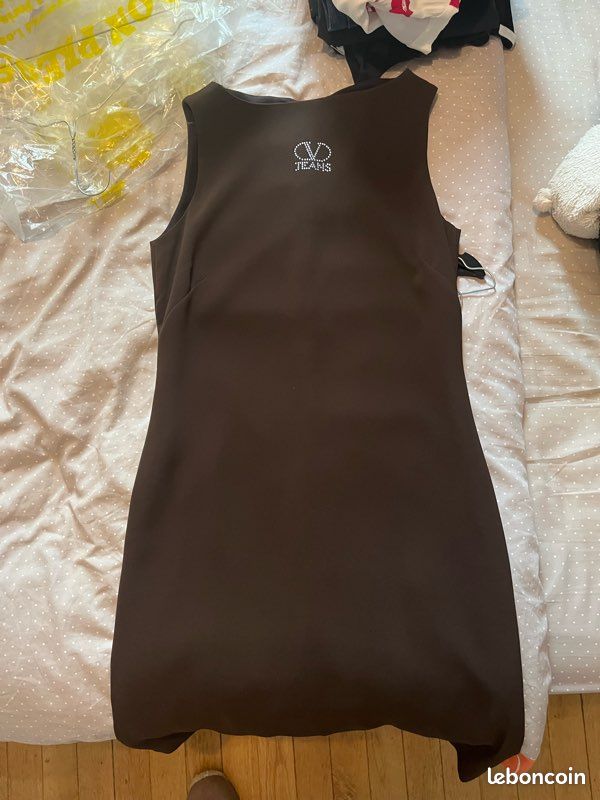 Robe de soirée Valentino , couleur chocolat taille 38 (image 1)