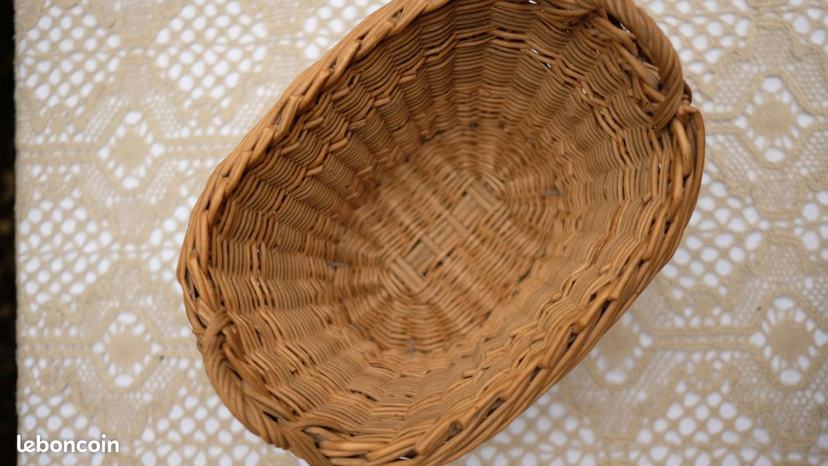 Panier décoratif vintage en osier (image 3)