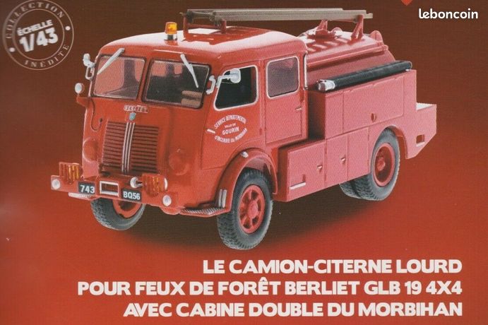 CAMION POMPIER BERLIET GBK 18 échelle Magirus DL 30 H, Norev n°97, 1/43 EUR 15,90 - FR