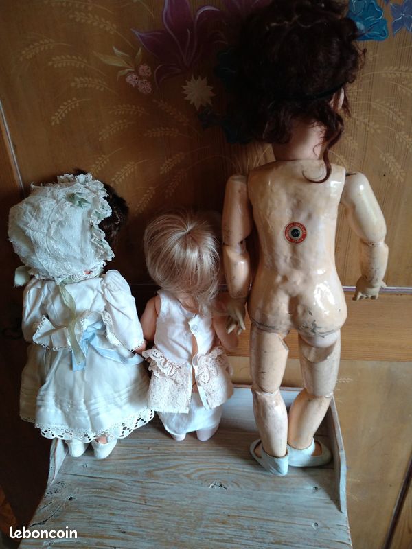 DICOSMETIC Lot de 5 perruques de cheveux de poupée - 15 cm