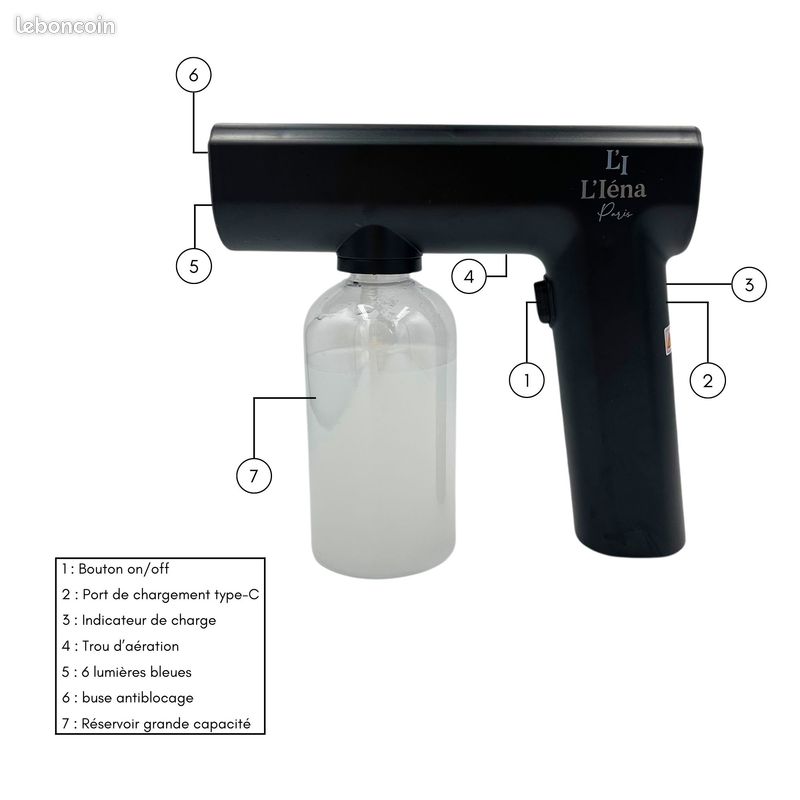 Nanospray Blue Light Thulium™ L'Iéna Paris - Électroménager