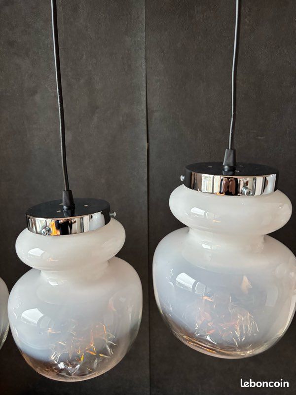 Suspension Vintage Transparent Verre