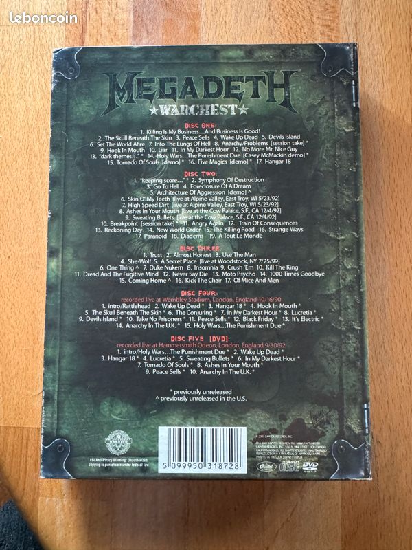 Coffret Megadeth Warchest (image 4)