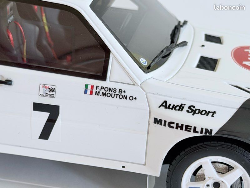 NEUF OttOmobile AUDI SPORT Quattro 1984 Pikes Peak 1er Mouton 1/18 Monté OT591 – Miniature 1:18 - Boîte + Surboîte - OT 591 Otto (image 8)