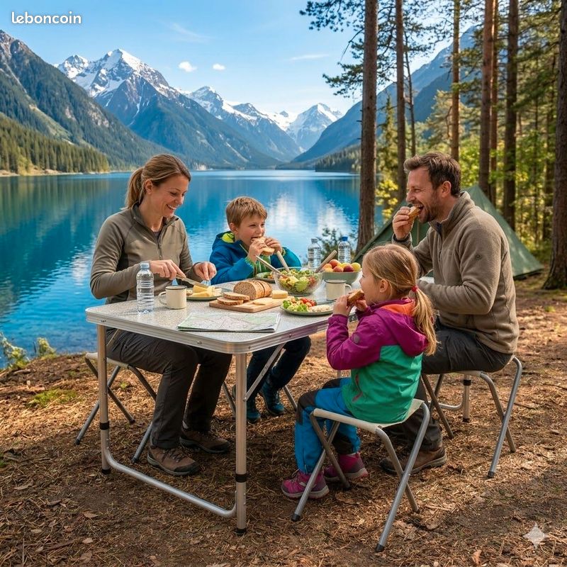 Table de Camping + 4 Tabourets (image 2)