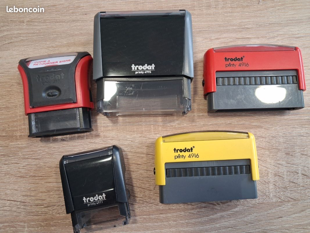 TRODAT Lot de 3 Cassettes encreur de rechange pour tampon 6/4915A Noir