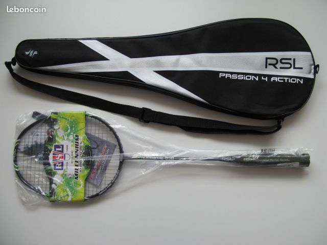 Raquette de badminton marque RSL noir (image 1)