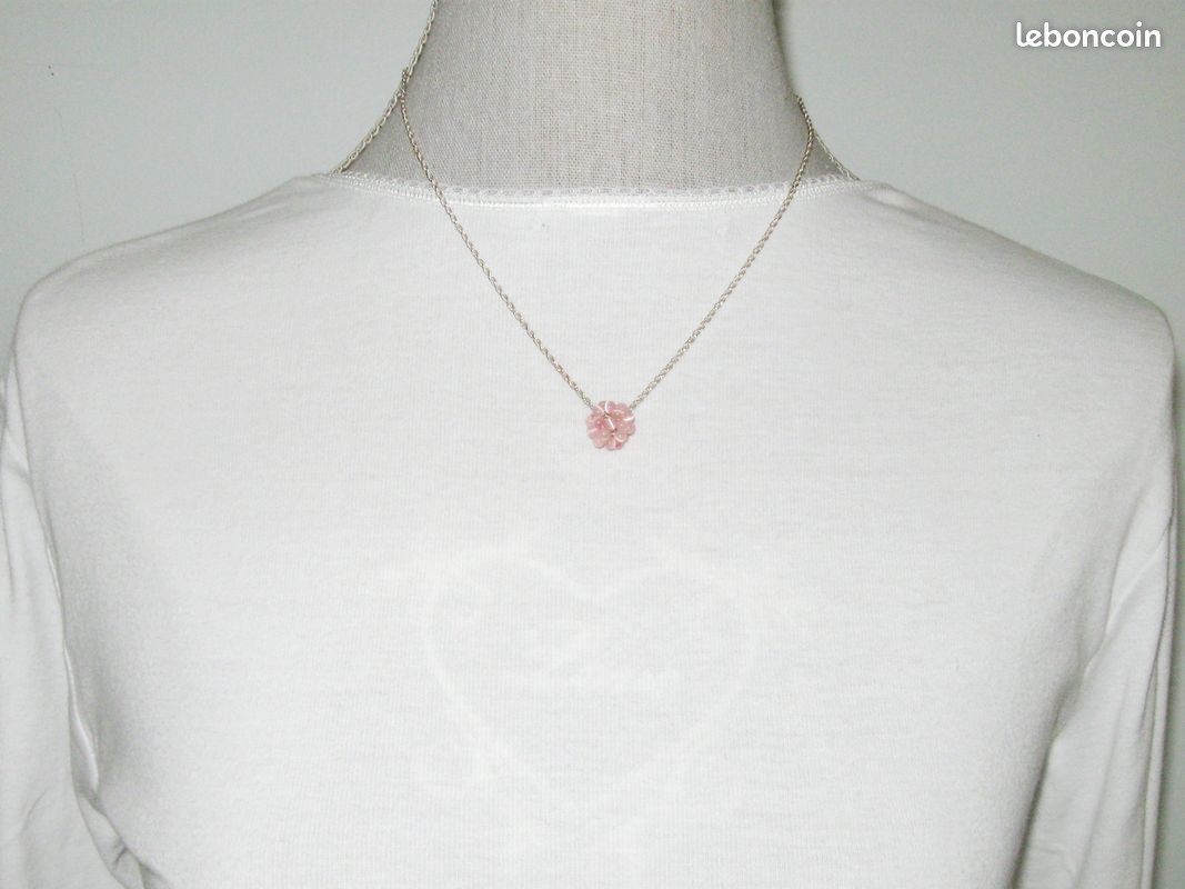 Collier en argent poinçonné 925/1000 et Pendentif neuf (image 1)