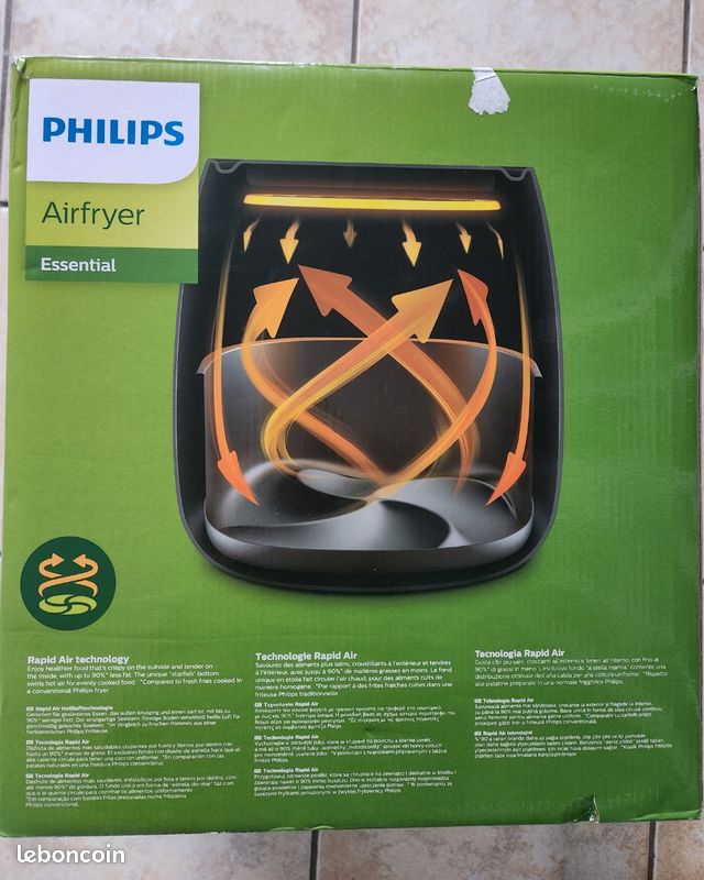Airfryer Philips noir 4.1l comme neuf (image 3)