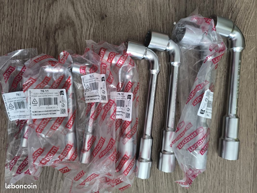 Lot clé pipe 76 facom (image 1)
