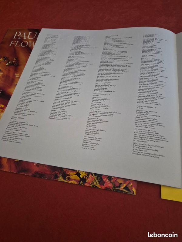 Vinyle 33 tours Paul Mc Cartney. Flowers in the Dirt (image 4)