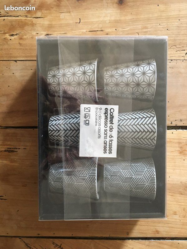 Coffret 6 tasses espressivo sans anses (image 2)