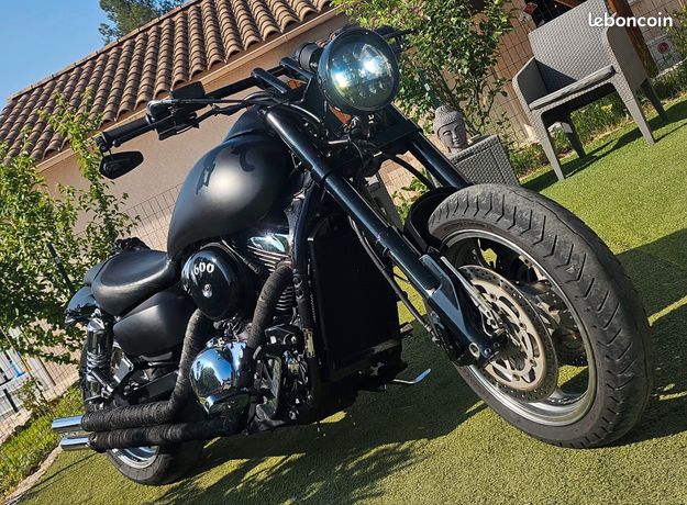 Vulcan 1600 Kawasaki Mean Streak Bobber Motorbike Seat Hard Rider - Main Image