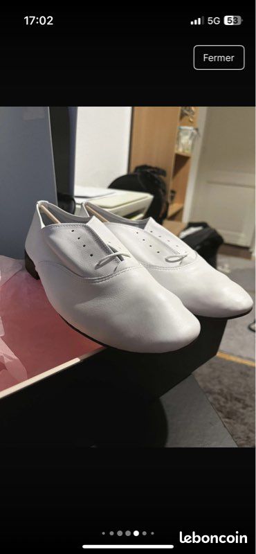 Chaussures Repetto blanche homme Chaussures