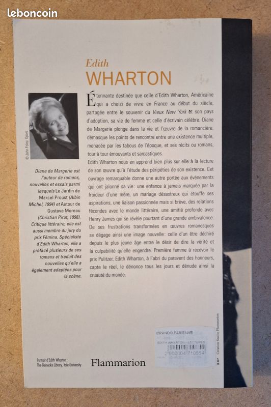 Edith Wharton - Lectures d'une vie - Diane de Margerie - TBE (image 5)