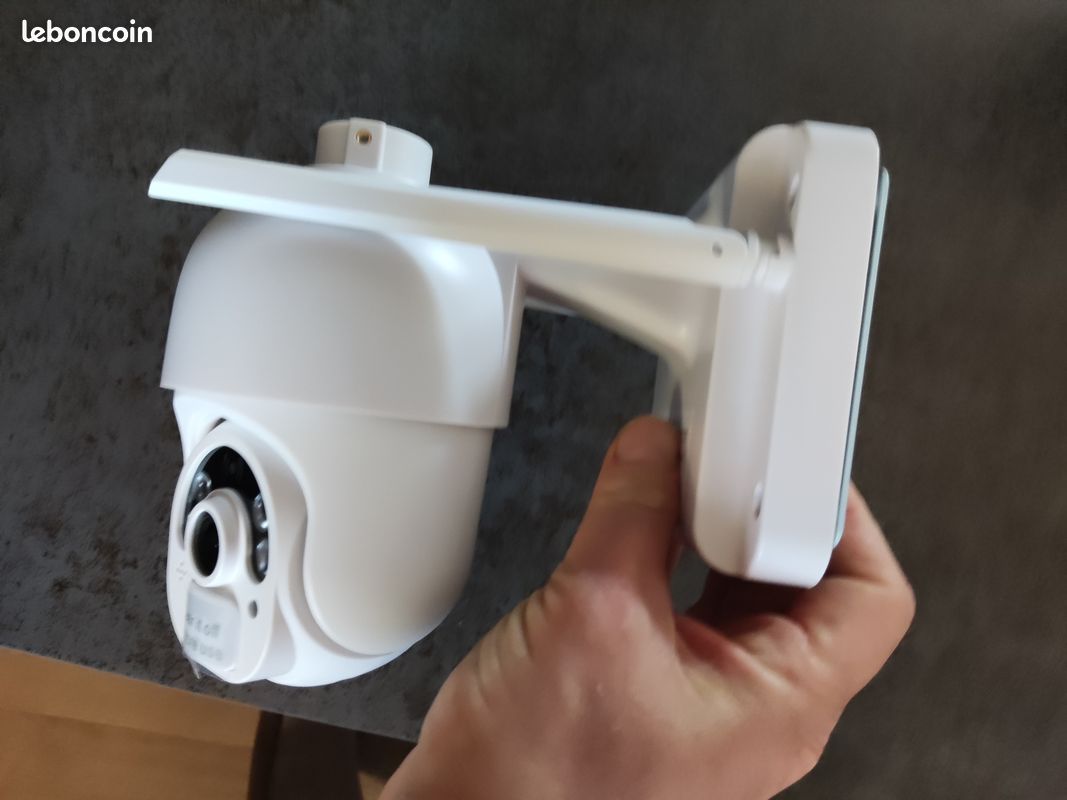Ctronics Caméra Surveillance Extérieure 5MP Solaire - Panneau 6W, Alarme Lumineuse Sonore, Vision Nocturne Couleur, Détection Humaine, FTP/Cloud