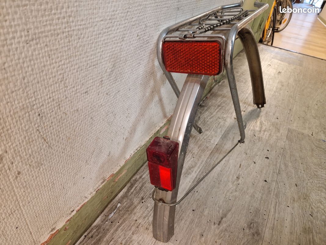 Lot Garde-boue + Feux + Porte-bagage Vélo Vintage - France - Roue 700