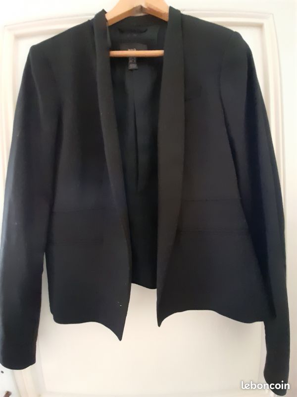 Veste noire habillee (image 3)