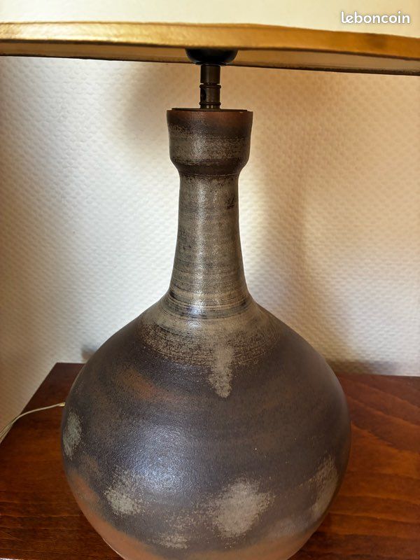 Lampe grès pyrité 60-70s (image 4)