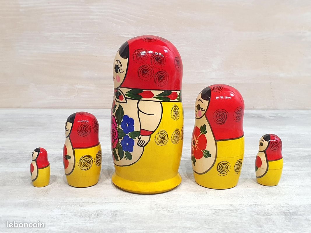 famille ours gigogne, poupée russe matrioschka, jouet en bois legler