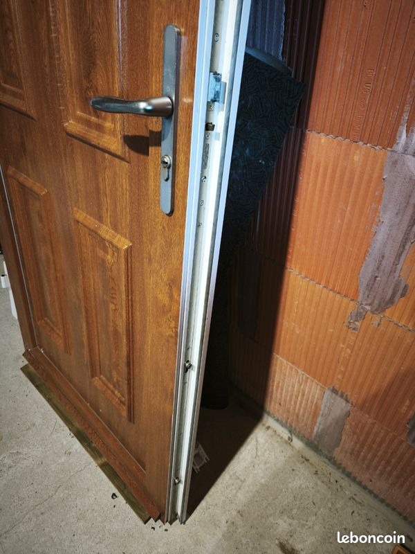 Porte d'entrée PVC Chêne doré (image 5)