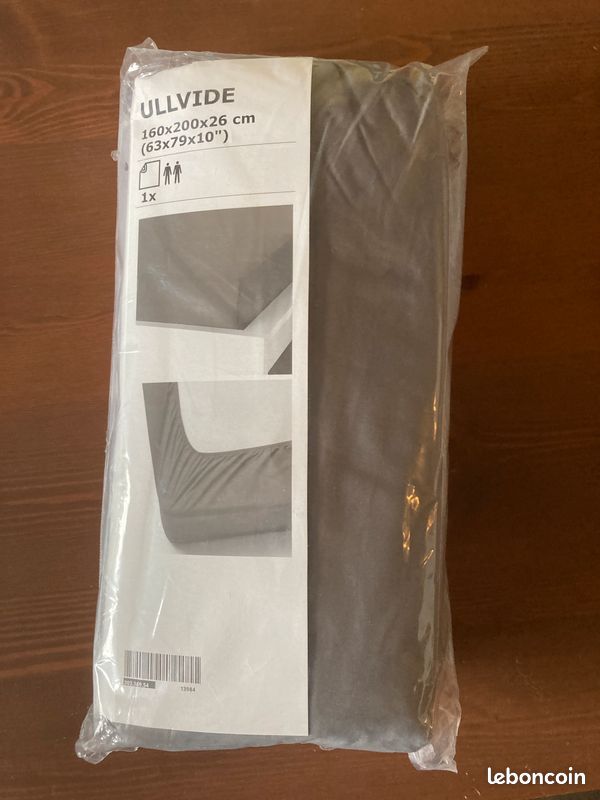 Drap housse 160x200x26 ULlViDE ikea neuf (image 1)