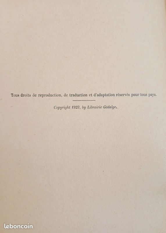 Livre Ancien " Le Secret de Jean Den" de J&J d'Agrève édition Gedalge 1923 (image 4)