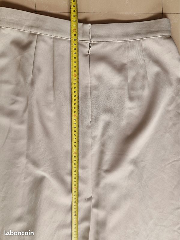 Jupe femme mi-longue beige St Michael - Taille 46/48 (image 4)