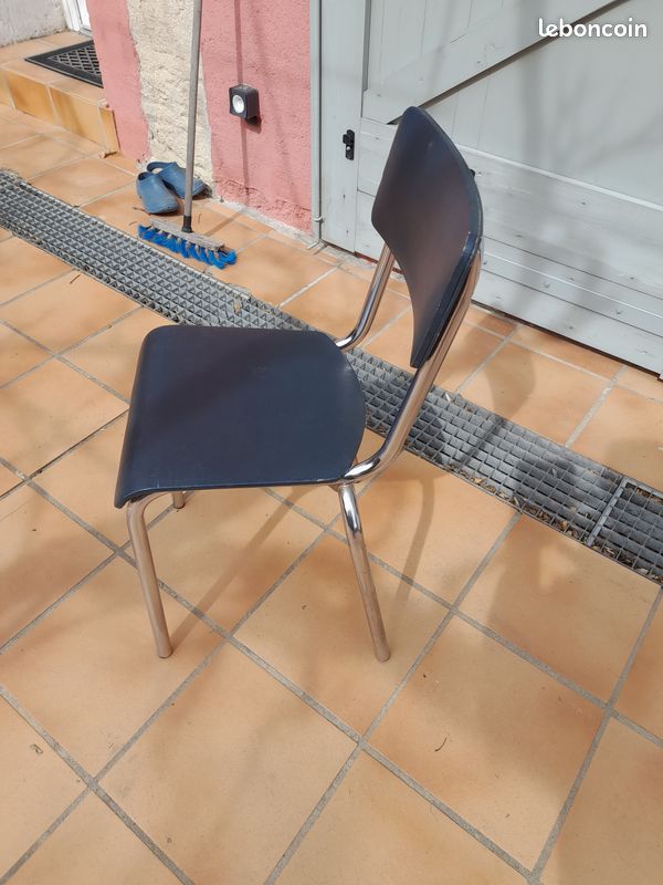 1 chaise chrome et skaï vintage (image 2)
