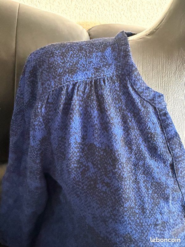 RAVISSANT HAUT FLUIDE MARQUE CAROLL VISCOSE IMPRIME TON FONDU