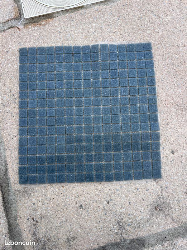 Carrelage mosaïque pour piscine ou douche italienne. Bleu/gris unicolores (image 1)