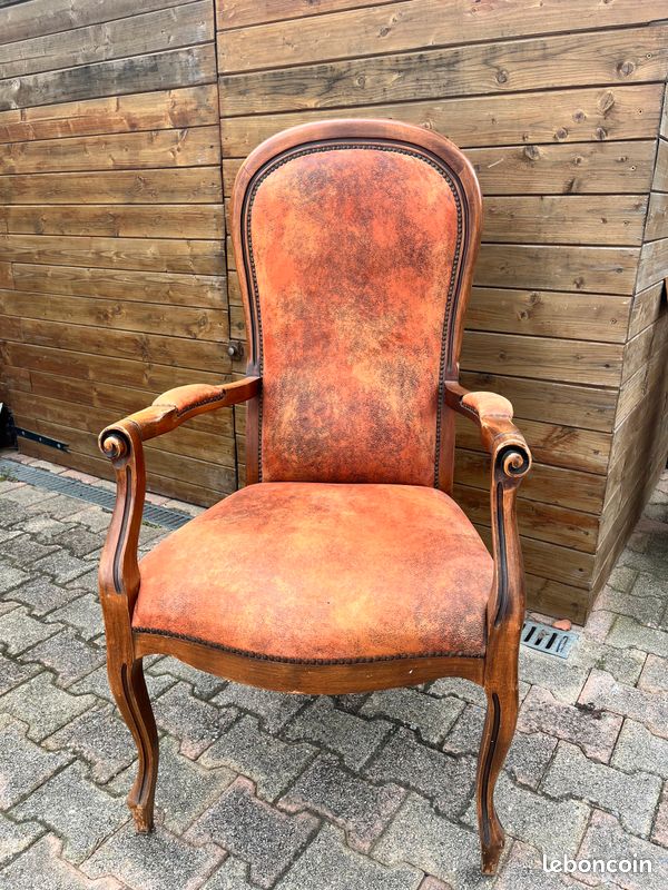 Fauteuil voltaire bois (image 2)