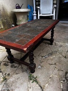 Table basse - carreaux de pierre (style ardoise) (image 2)
