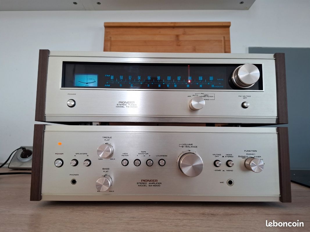 Chaine hfi Pioneer ampli SA-6200 + tuner TX-6200 vintage (image 2)