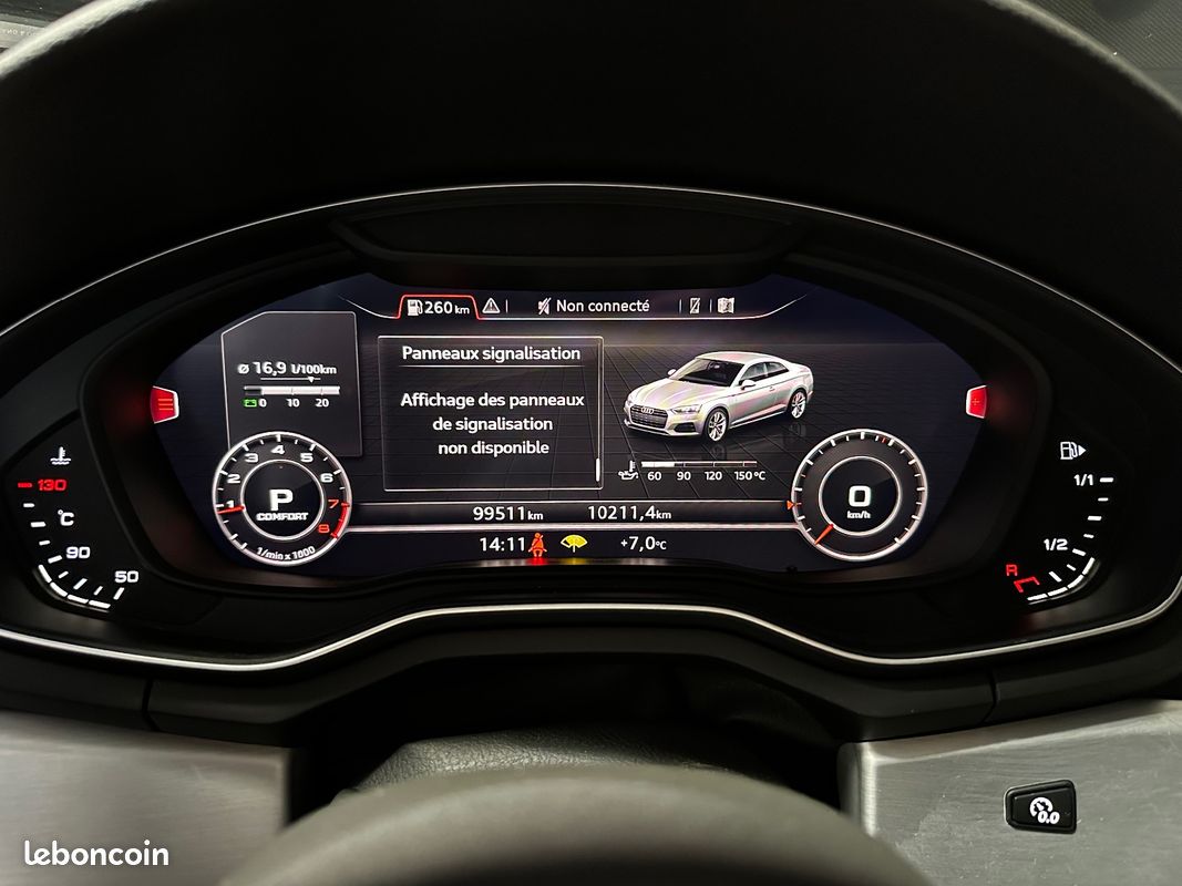AUDI A5 A5 2.0 TFSI 190 S tronic 7 S Line - SUIVI HISTORIQUE COMPLET - SIEGES CHAUFFANTS - BANGOLUFSEN (image 22)