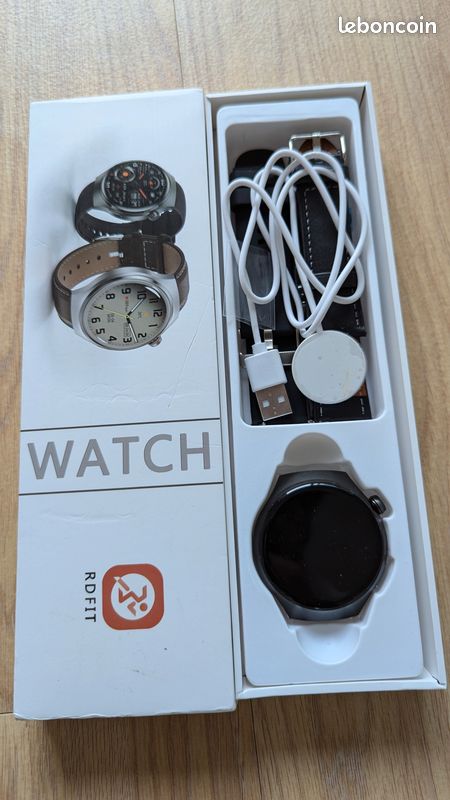 Montre connectée noire neuve (image 1)