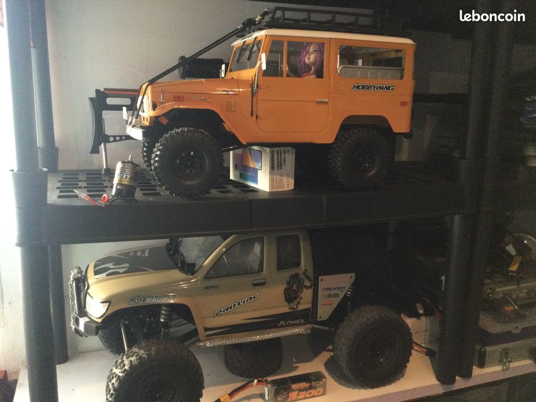 Superbe rc crawler typé scale Toyota fj40 FMS + options équipé esc firma smart 70A moteur brushed 35T , 2S / 3S + 1 beau lot offert (image 18)