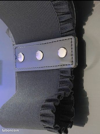 Ceinture Corset En Cuir Synthétique Pour Femme 2025 - Taille élastique - Costume D'Halloween à Lacets - Bustier Waspie - Large Ceinture Cincher, Noir/blanc