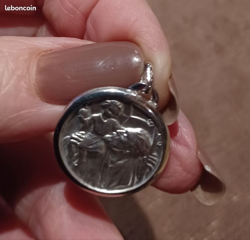 Médaille St Christophe en argent (image 4)