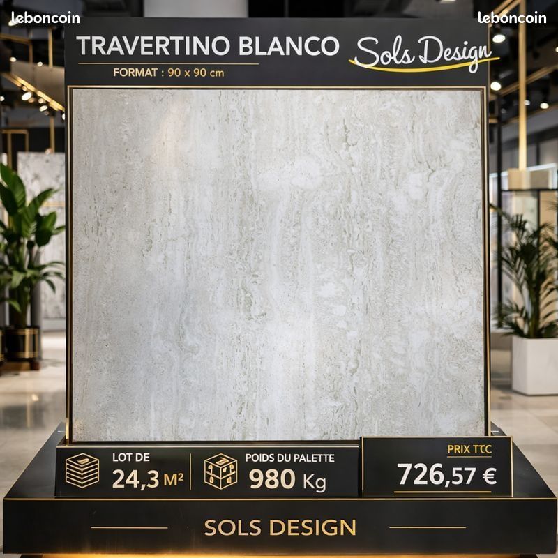 Dalle pour extérieur 90 x 90 - Fin de lot - prix cassé (image 4)