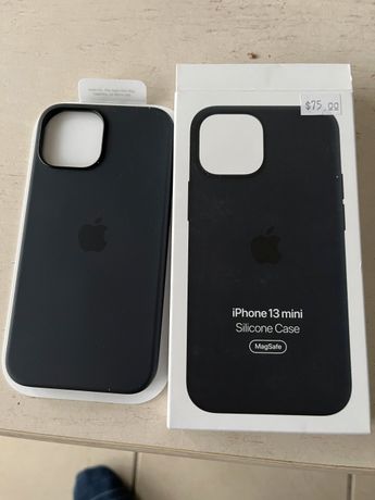 Coque en silicone avec MagSafe pour iPhone 13 mini - Minuit
