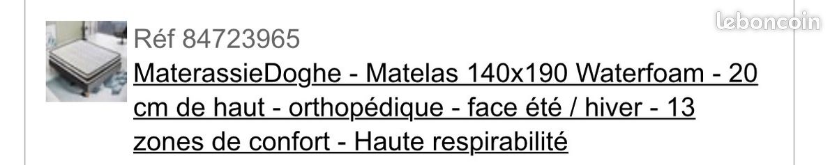 Lit + matelas (image 2)