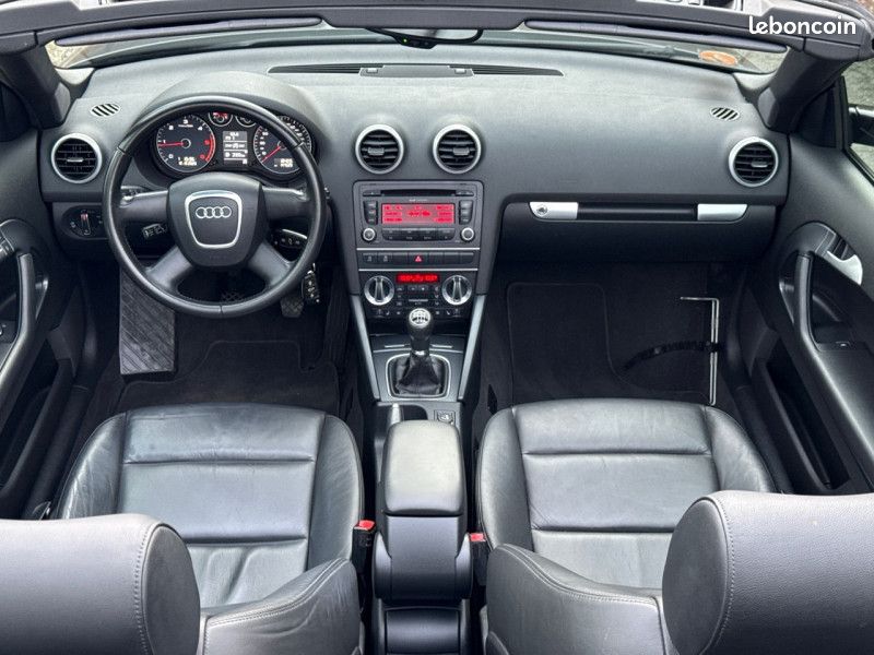 Audi A3 CABRIOLET 2.0 TDI 140CH AMBITION LUXE * 147.000KM * 1ERE MAIN * GARANTIE (image 12)