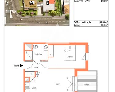 Appartement 185 000 € - 42 m²