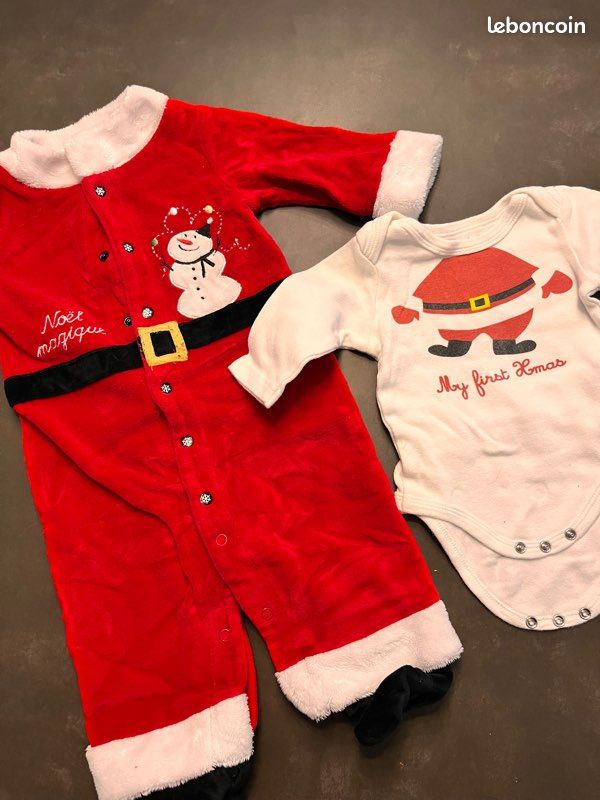Dernière chance : Pyjama et body de noël (image 1)