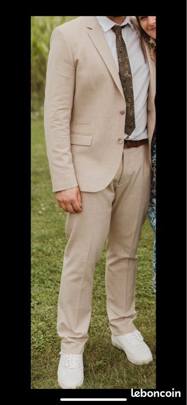 Veste Costume Homme Jules Costume Slim Costard Jules Costume Beige